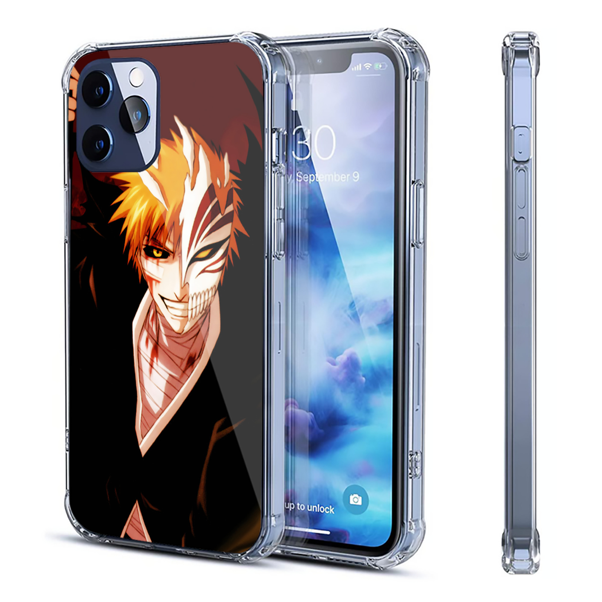 （画像用） ブリーチ BLEACH 【iPhone 12シリーズ対応】透明スマホケース（クリアソフトケース）